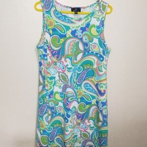 Ronni Nicole XL Multi-Color Paisley Print Dress